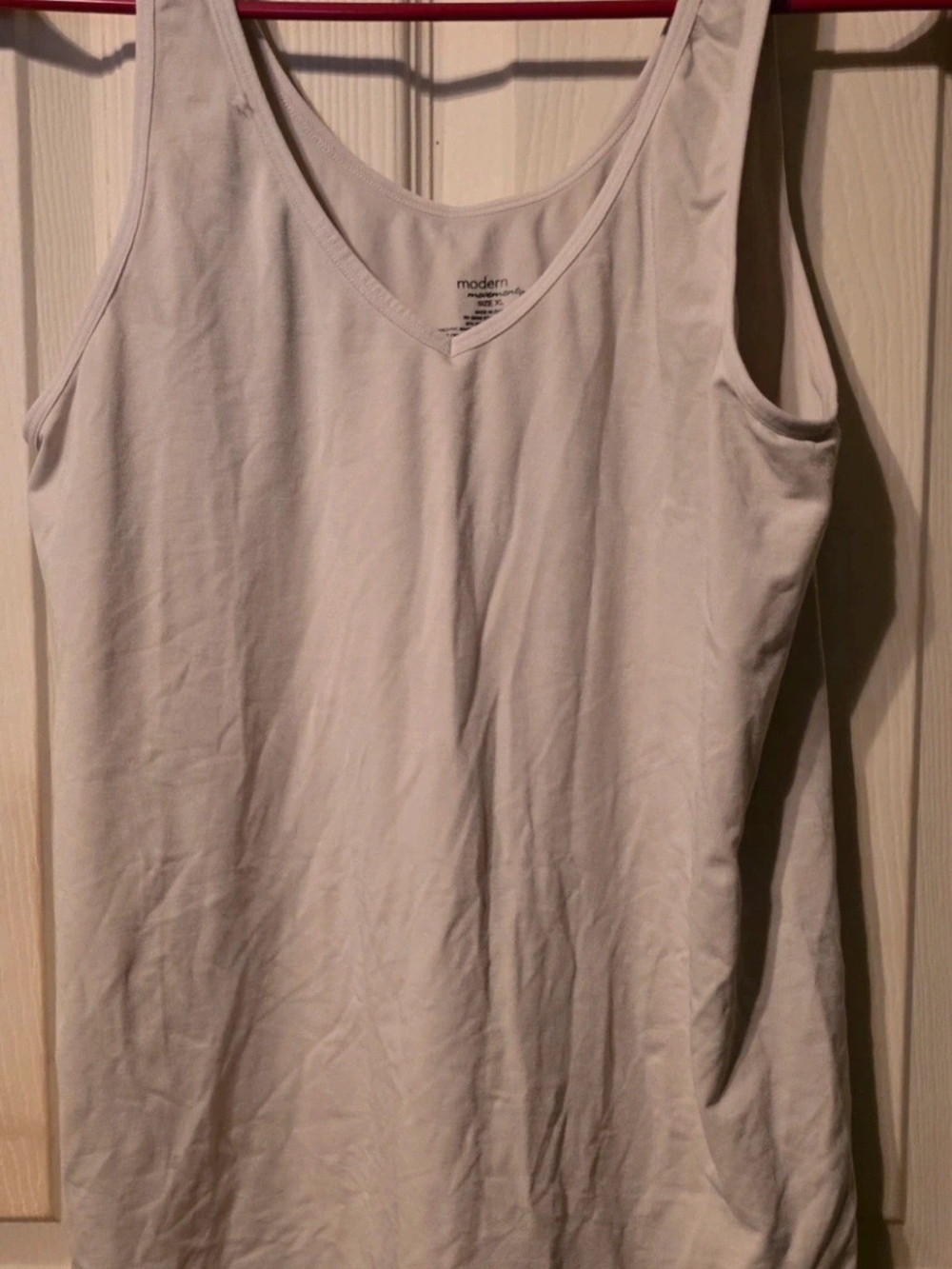 Modern Movement Cream V-Neck Tank Top